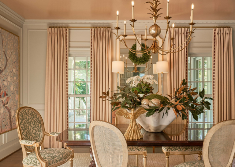 garden and grace dining room styled with fig and dove for christmas