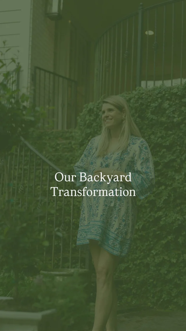 Our backyard transformation was a 2025 home project I’m so glad we did! The backyard was slopped, too shaded and an unwelcoming extension of our home. 

Here’s what we did:
- removed two koi ponds
- removed 8 trees and lots of large bushes 
- brought in 5 dump truck loads of dirt to level it out
- added turf
- carved out space for a trampoline / swing-set

The home had beautiful existing brick hardscape so we thoughtfully tied the new landscape into the existing layout so it felt like it had always been that way. 

I love having a safe, kid-friendly space for our kids and golden retriever to play! It’s now a welcomed extension of our home, and my only regret is not doing it sooner. 

#backyardtransformation #turfgrass