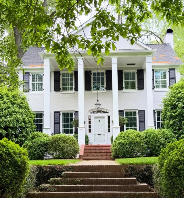 Charming curb-appeal in Charlotte #archdesign #charminghomes #architecturedesign